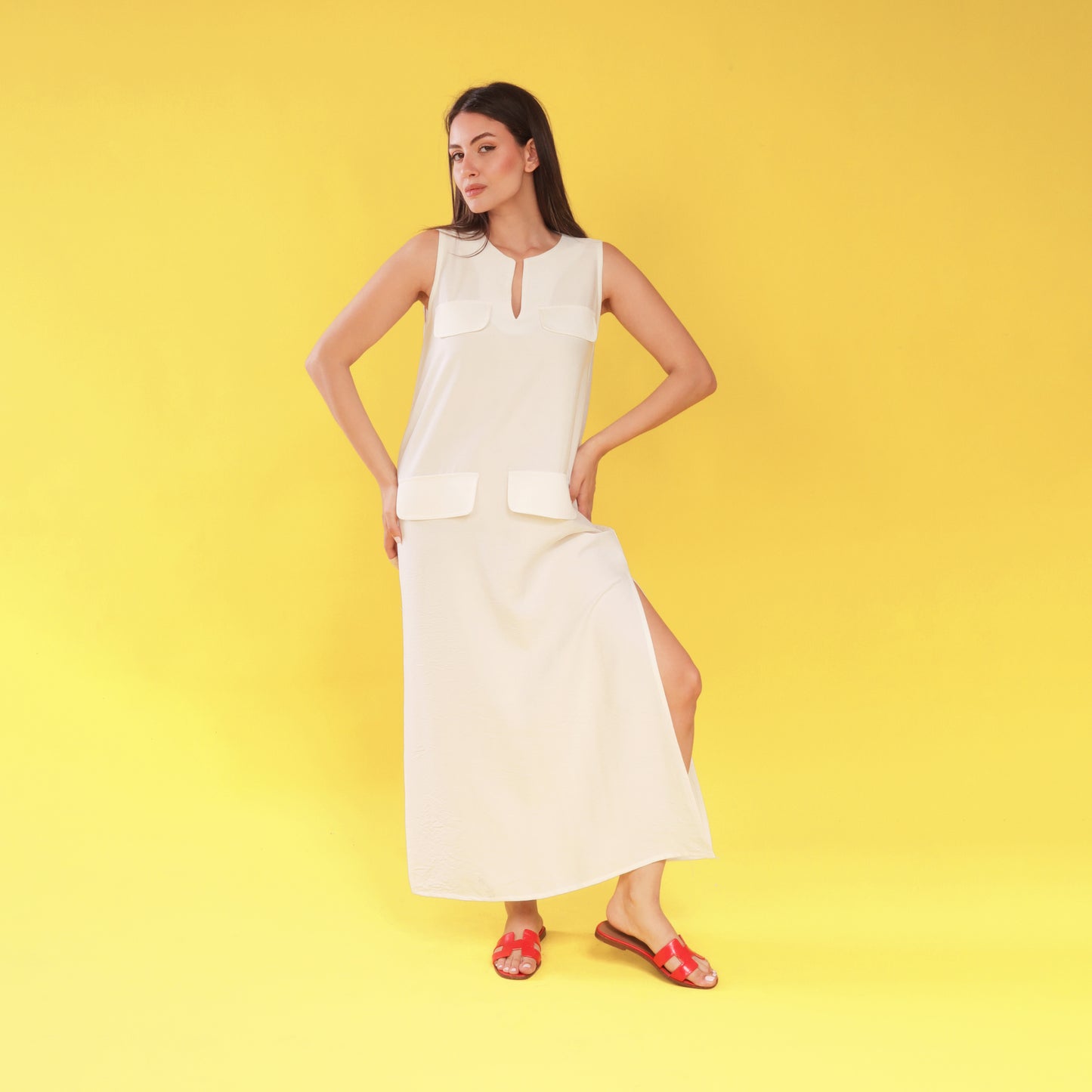 Sama Dress - White