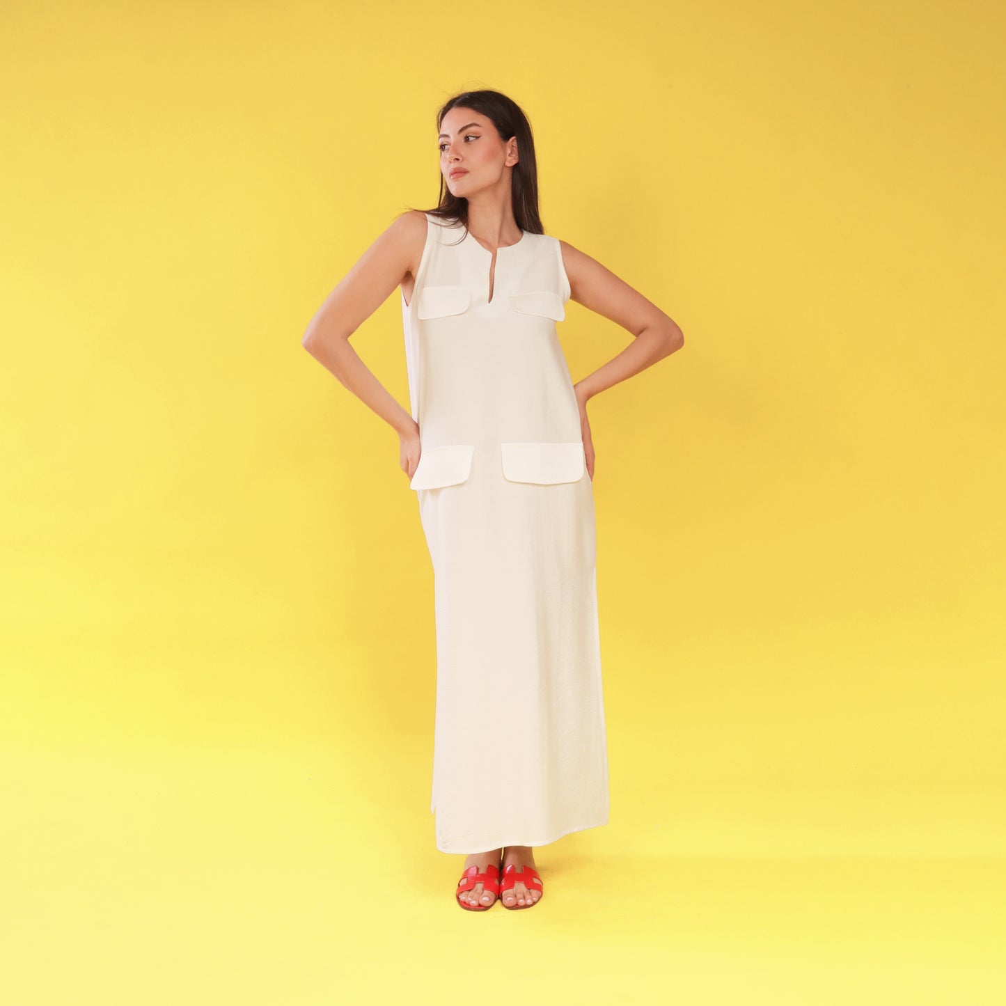 Sama Dress - White