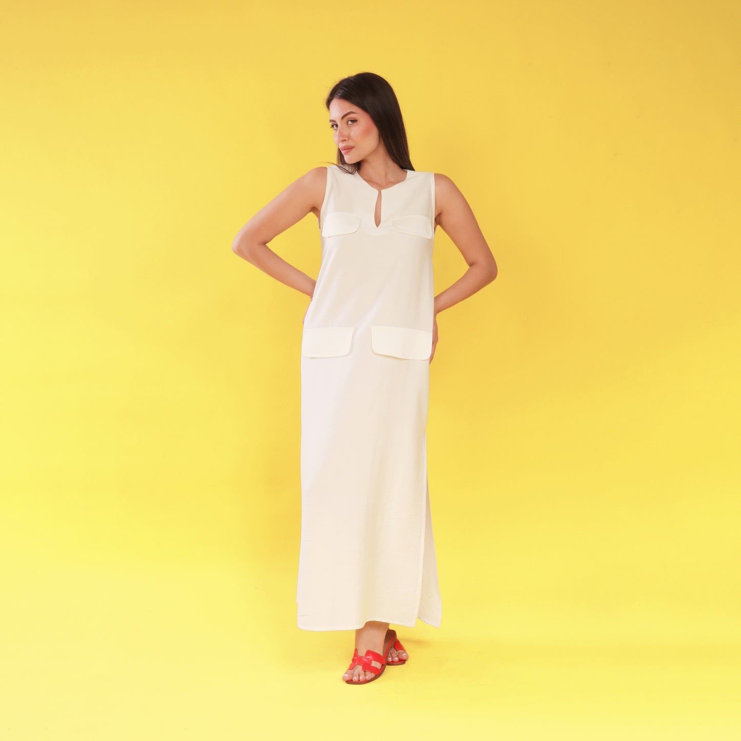 Sama Dress - White