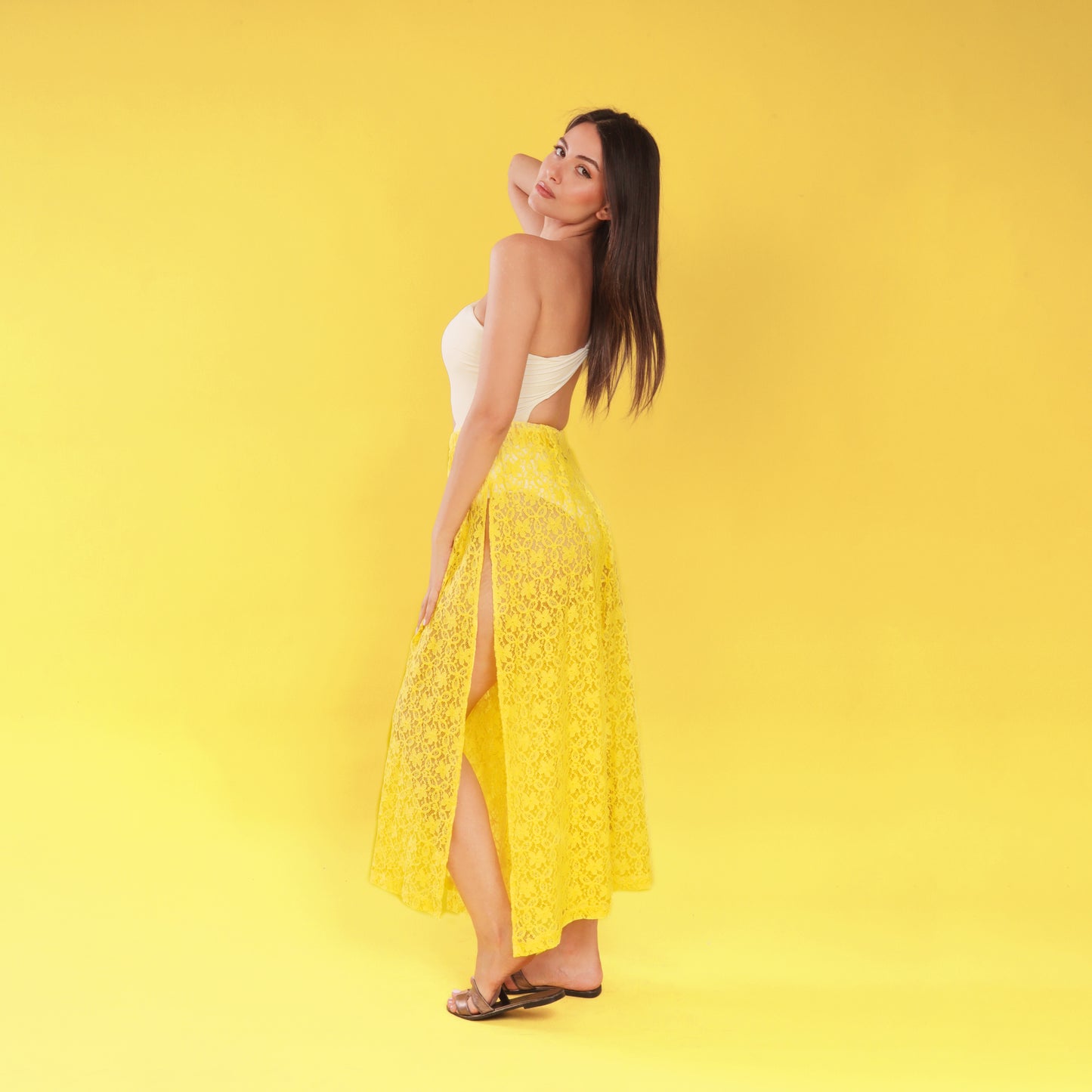 Karen Pant Cover Up - Yellow