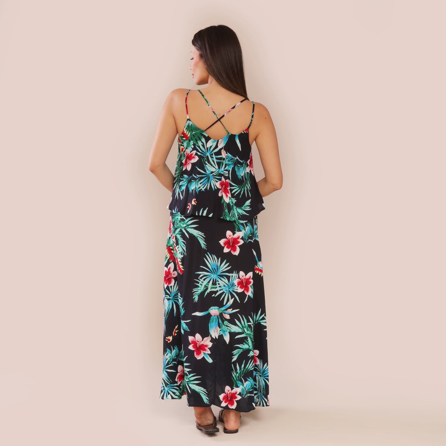Nyx Dress - Black Flower