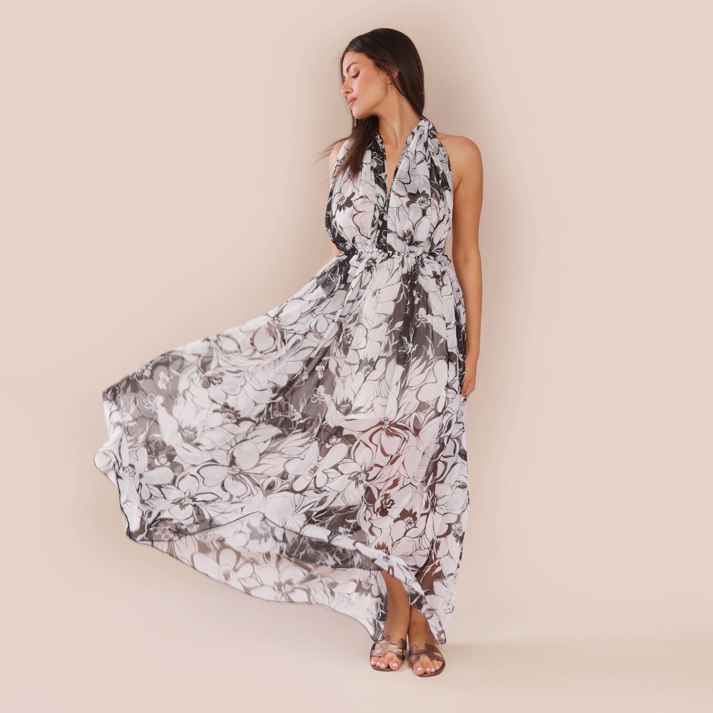 Kay Dress - White Flower