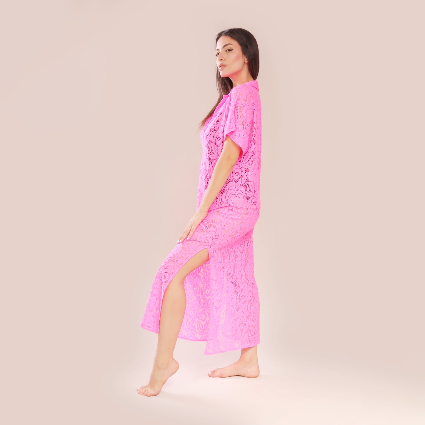 Anna Cover Up - Fuchsia
