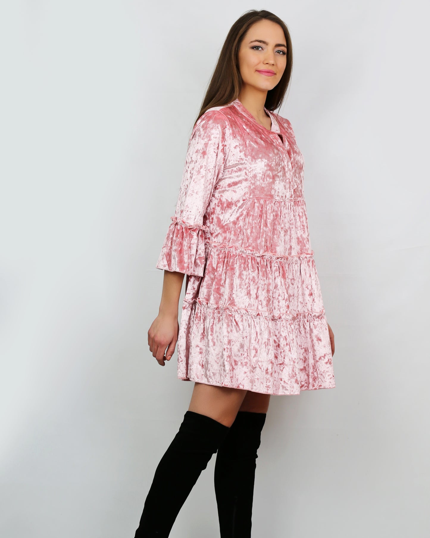 Giza Short Dress - Pink