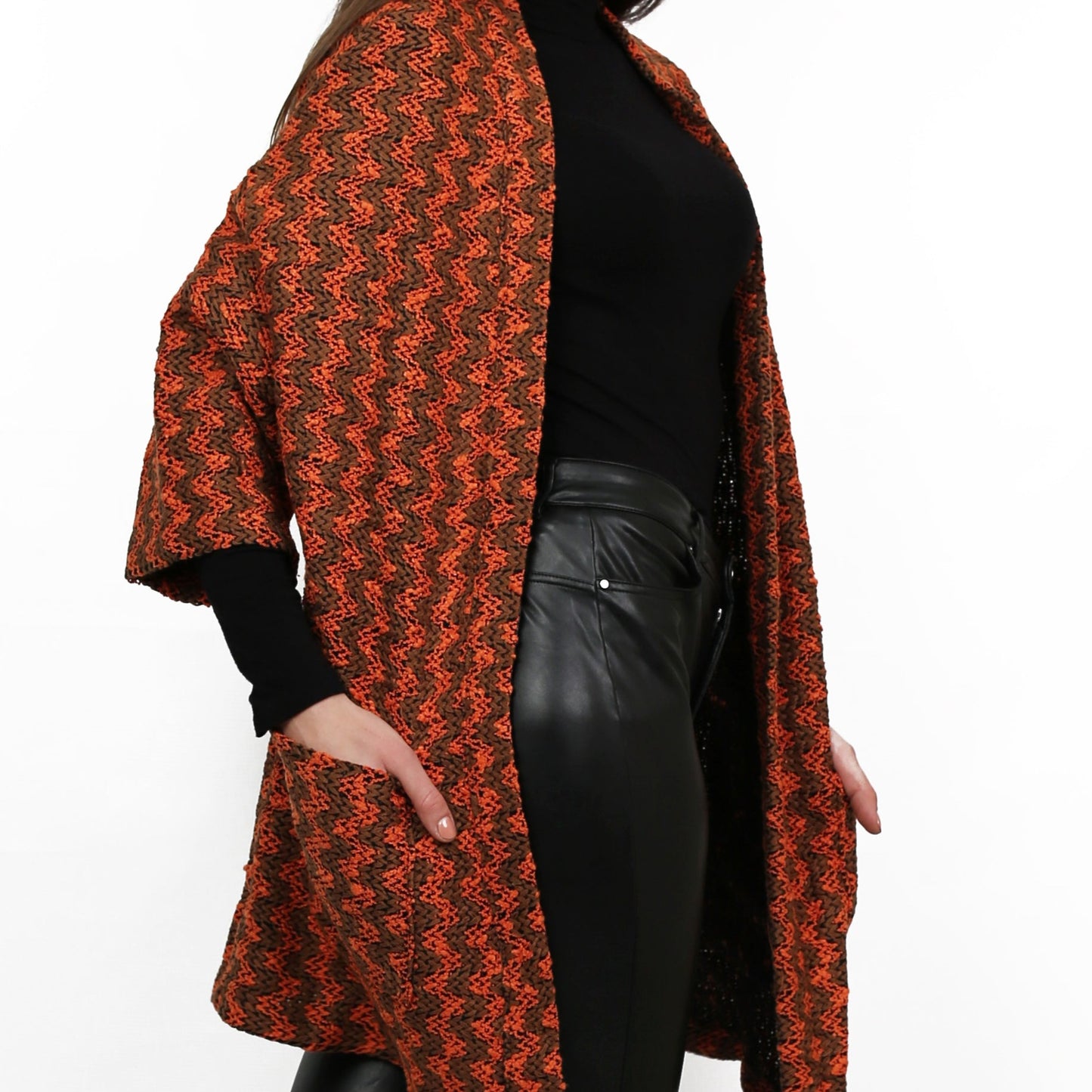 Moscow - Cardigan Brown/Orange