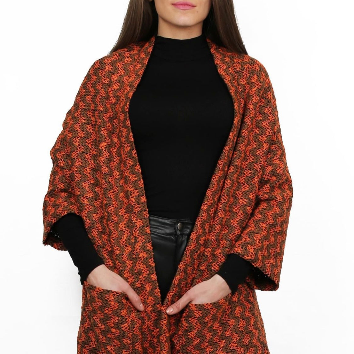 Moscow - Cardigan Brown/Orange