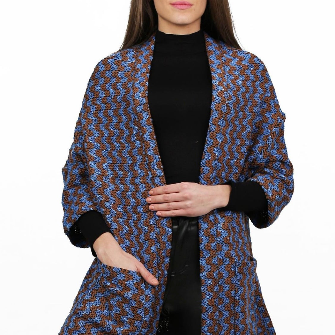 Moscow - Cardigan Brown/Blue