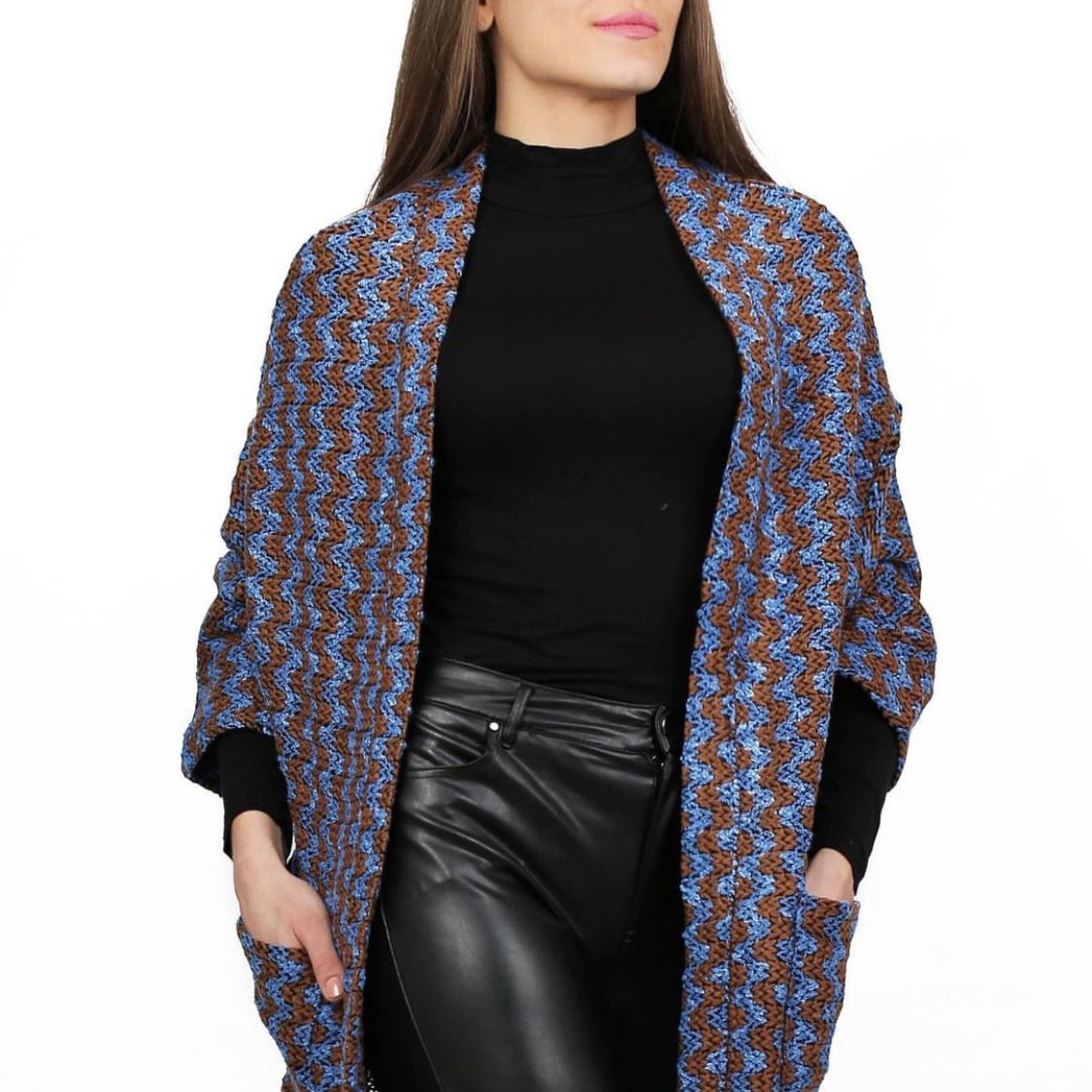 Moscow - Cardigan Brown/Blue