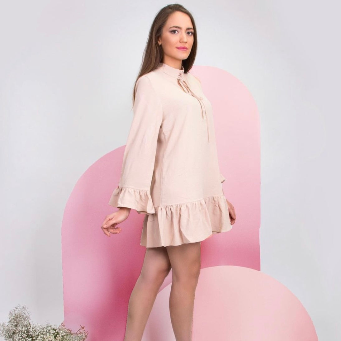 Negin Dress - Beige
