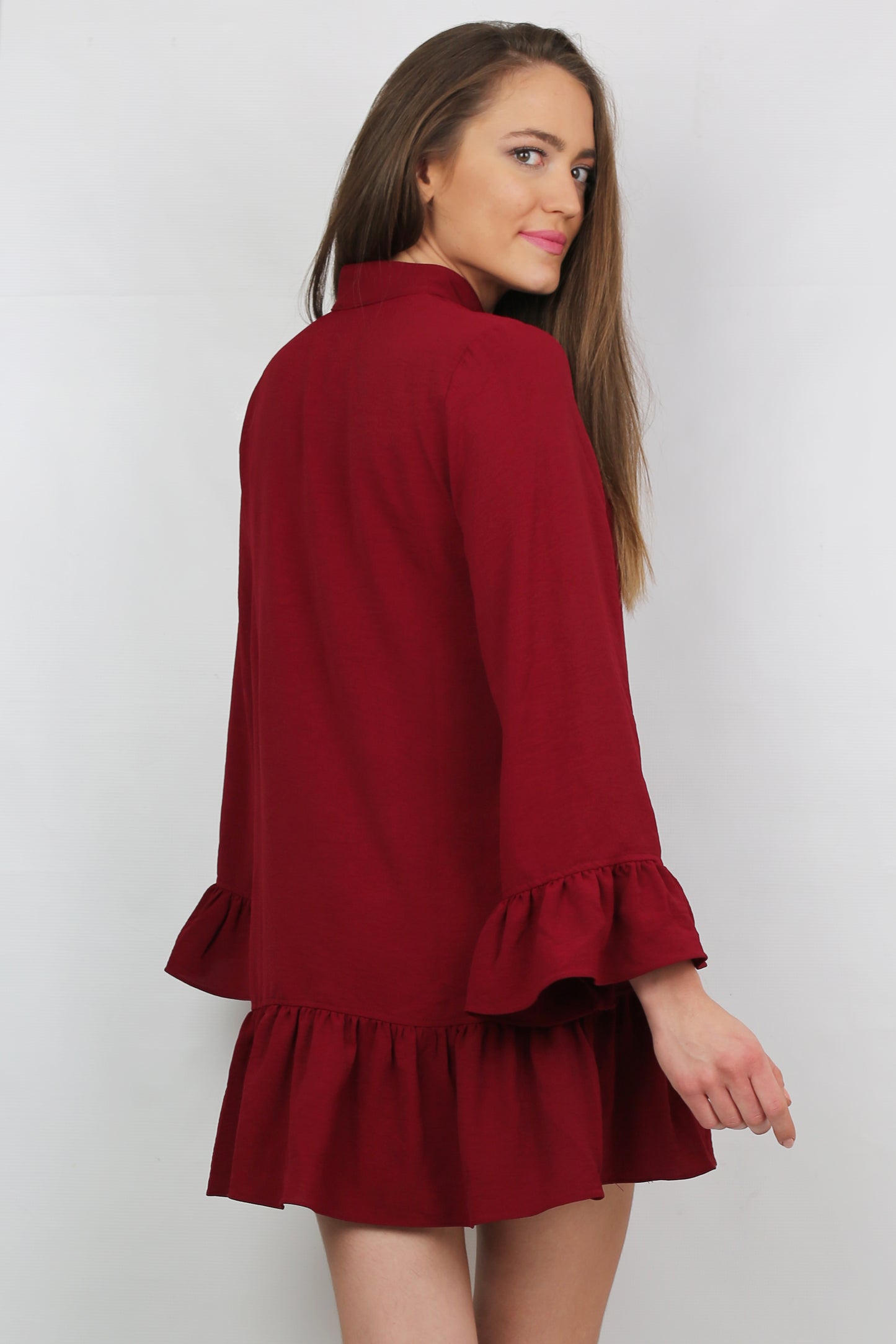 Negin Dress - Bordeaux