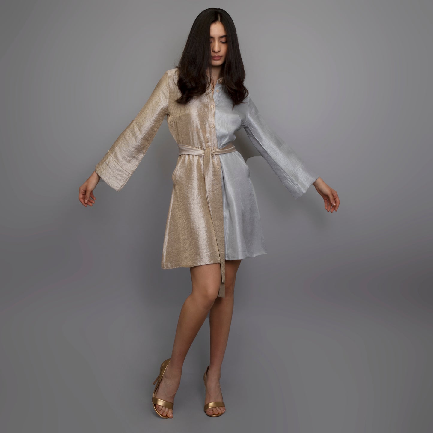 Jenny Dress - Gold/Silver
