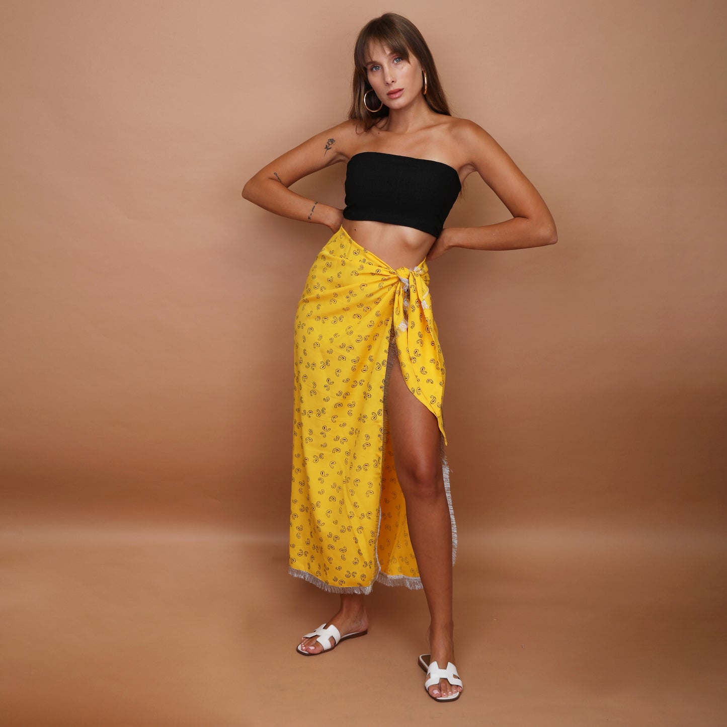 Bandana Cover Up - Yellow