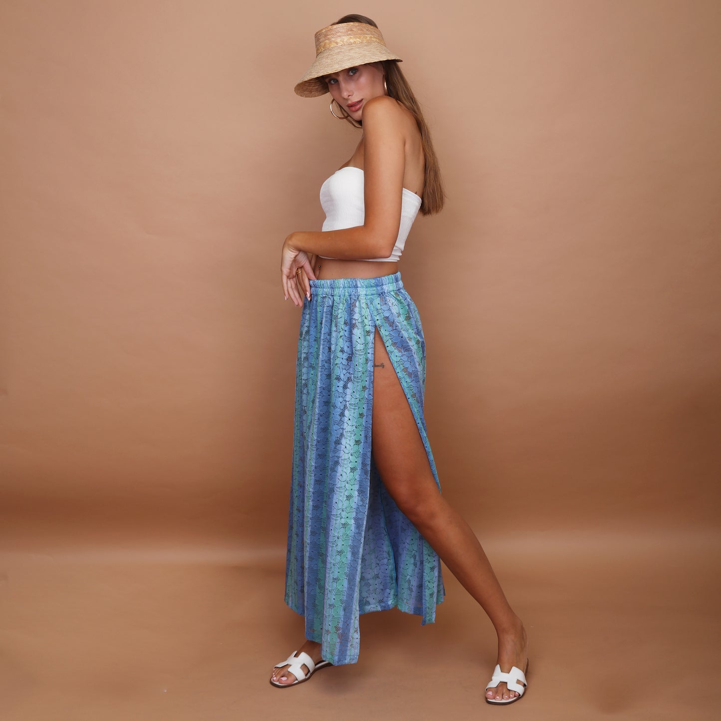 Karen Pant Cover Up - Blue