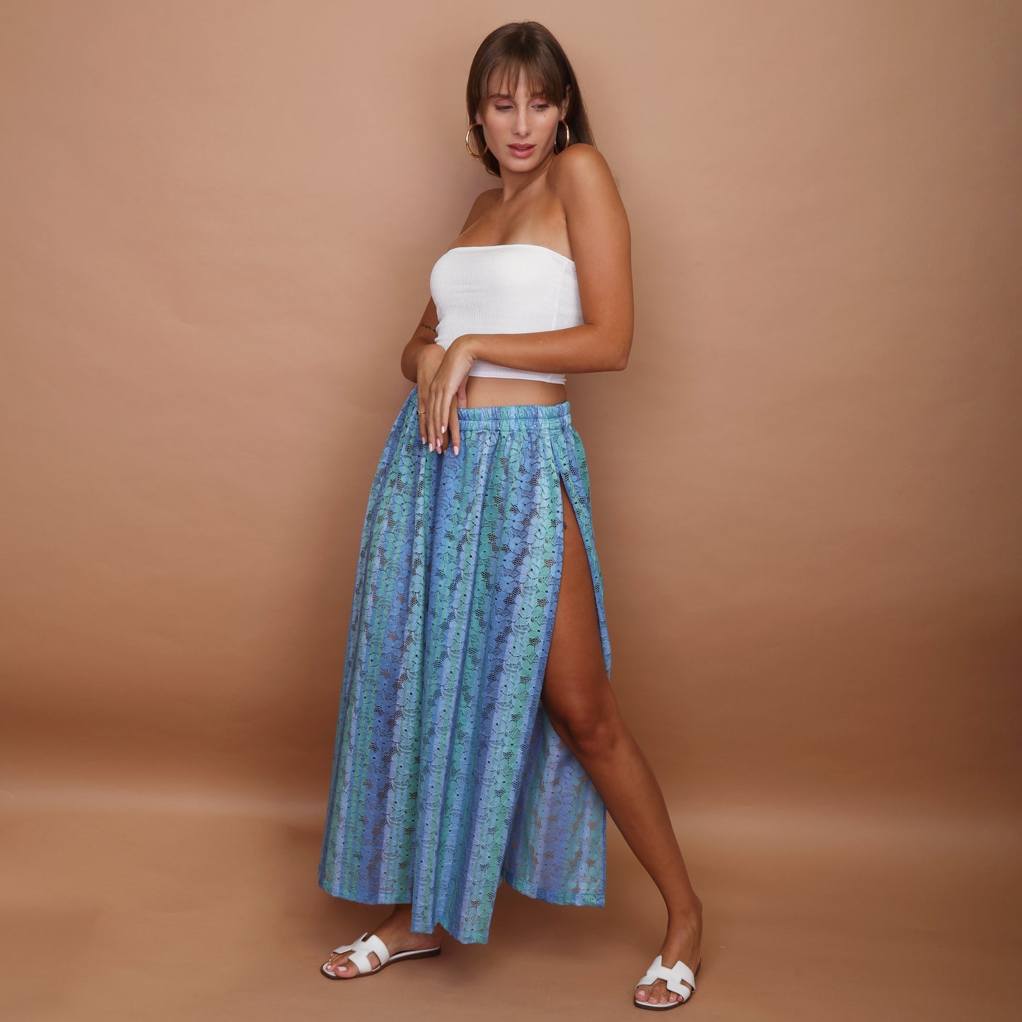 Karen Pant Cover Up - Blue