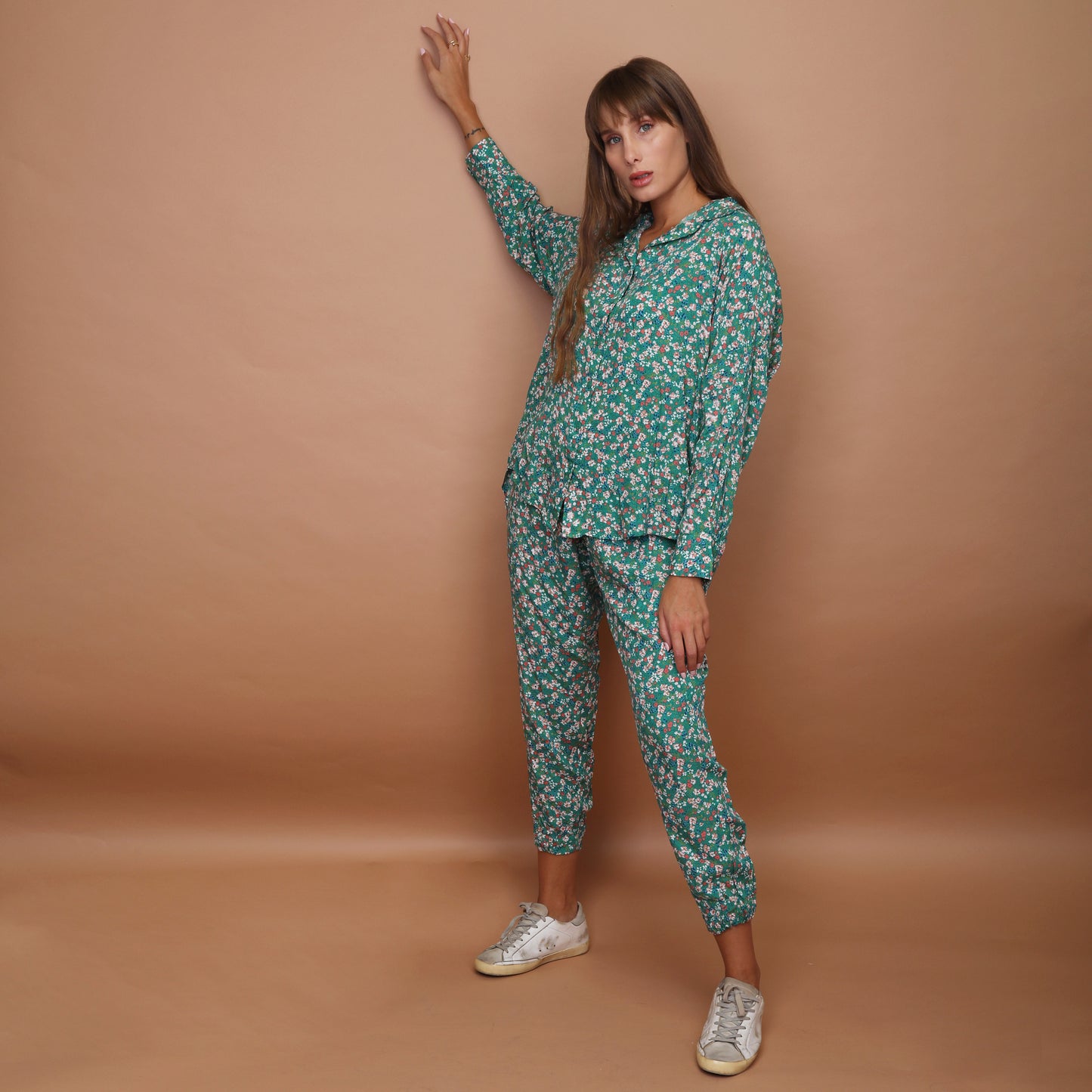 Ruby Set - Green Flowers