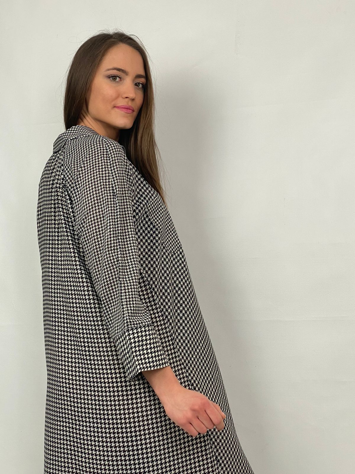 Sorella Dress - Checkered Black
