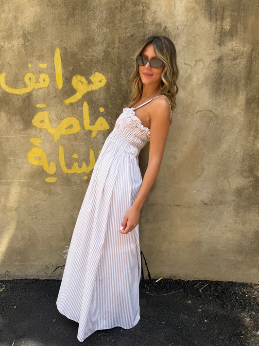 Lilia Beige White