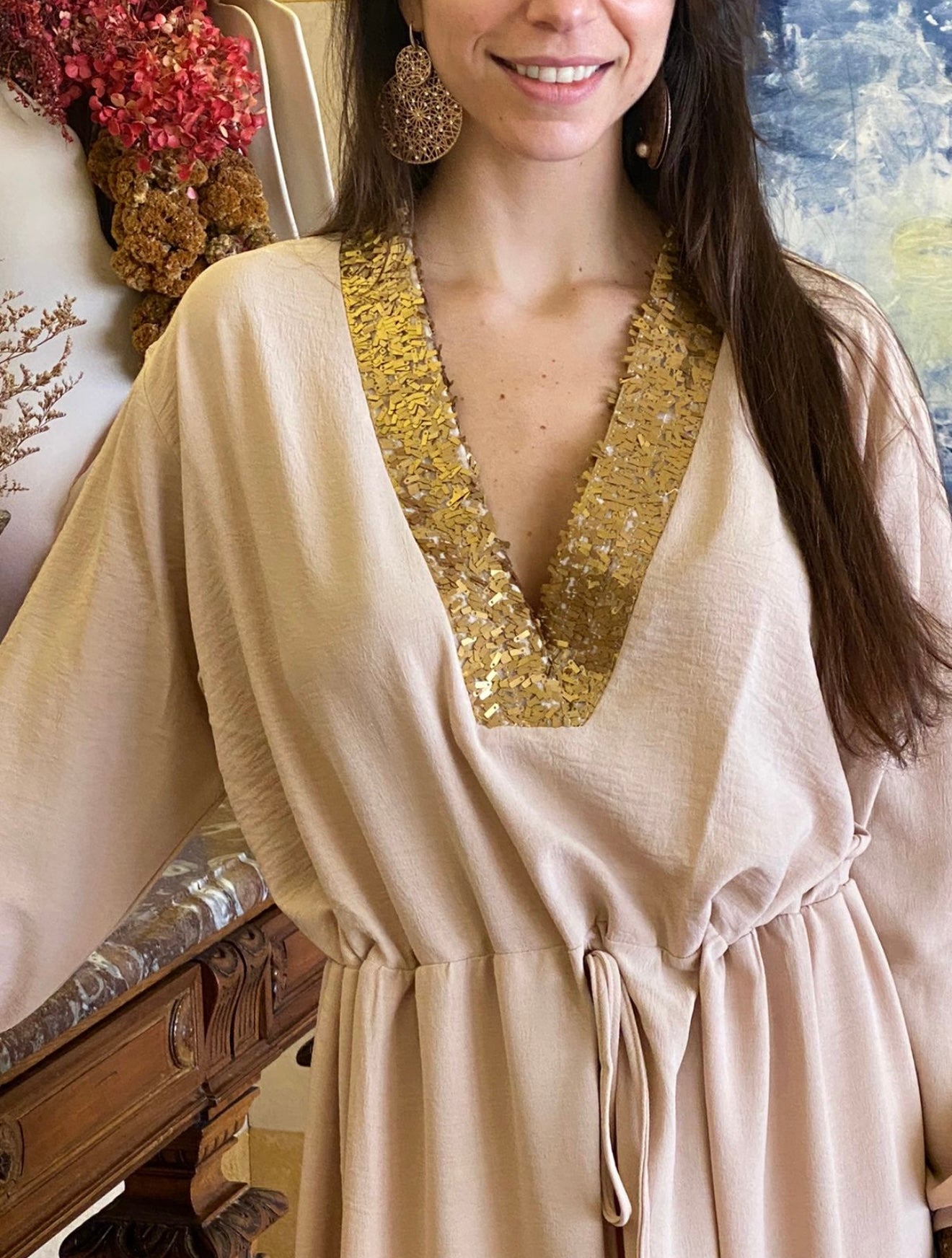Apate Abaya - Beige