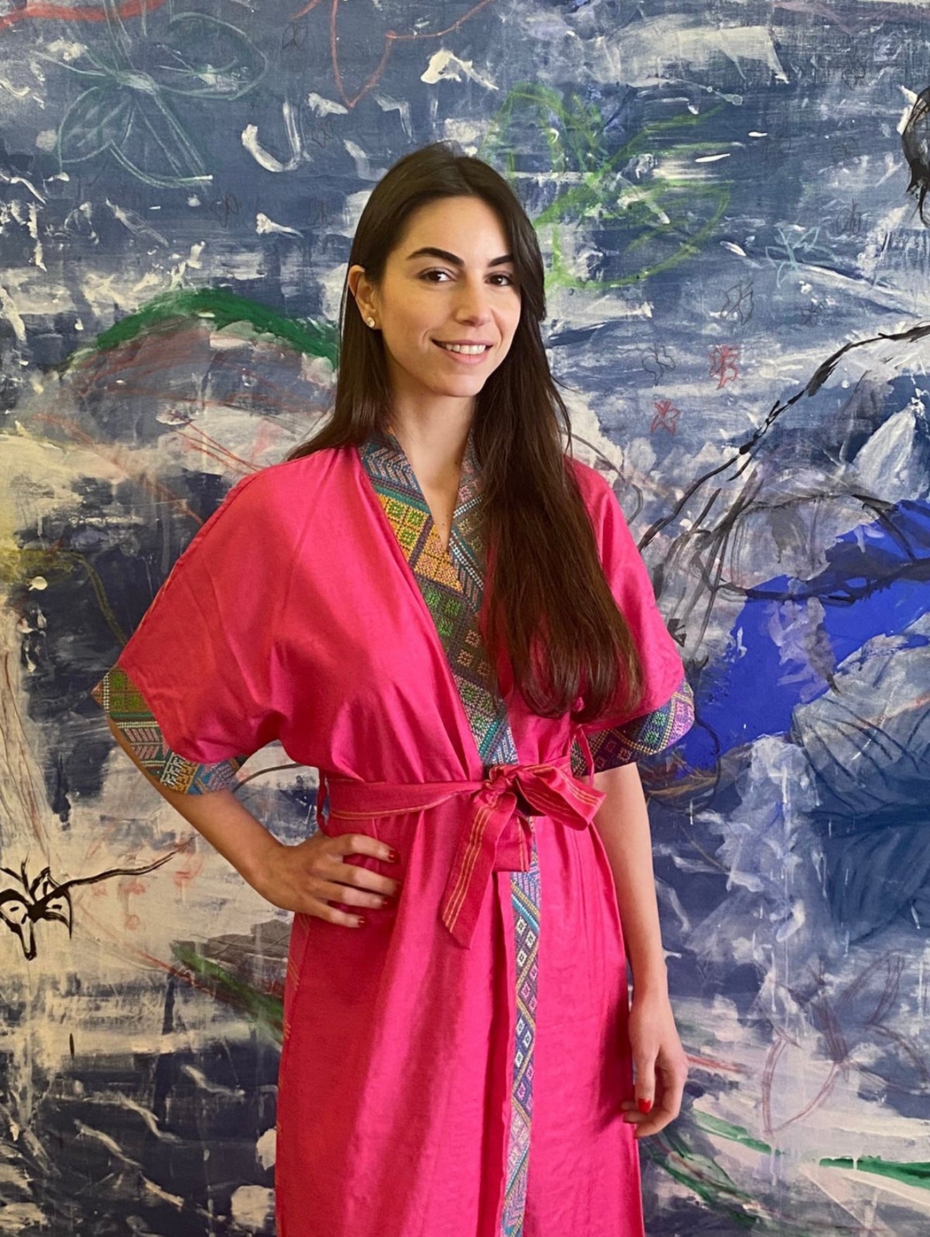 Amea Kimono - Fuchsia