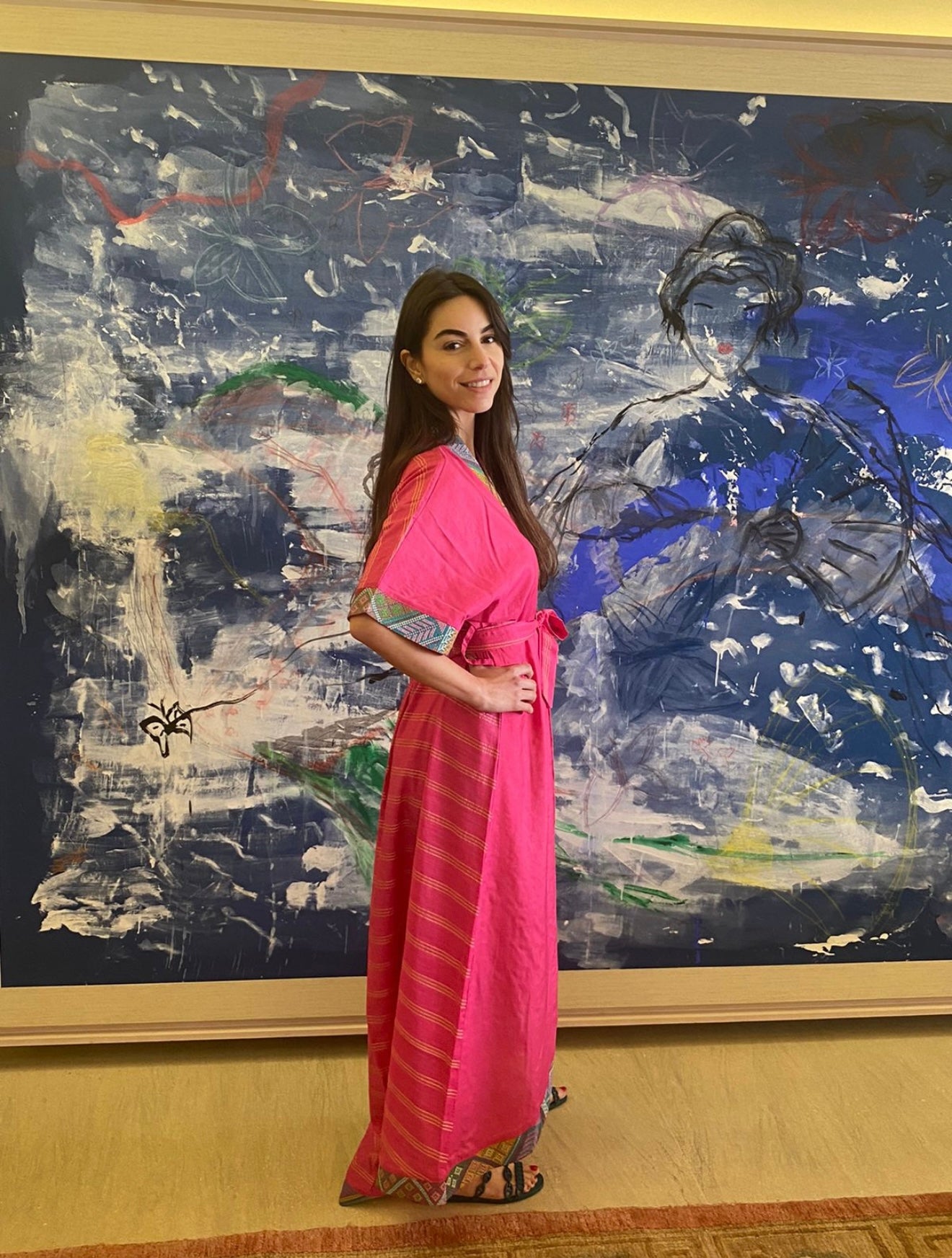 Amea Kimono - Fuchsia