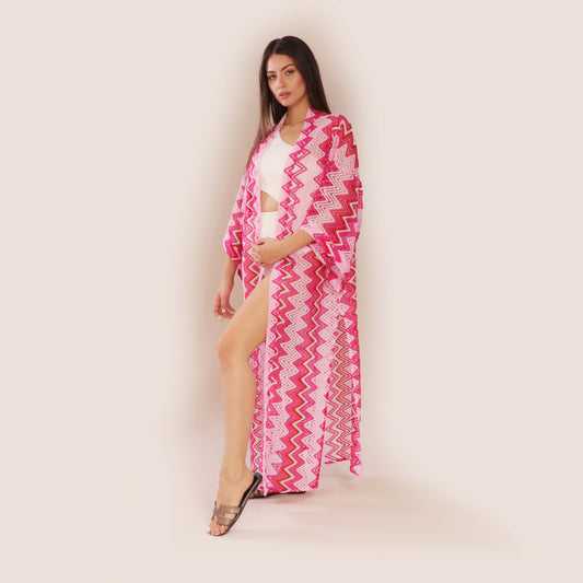 Kim Kimono - Missoni Fuchsia