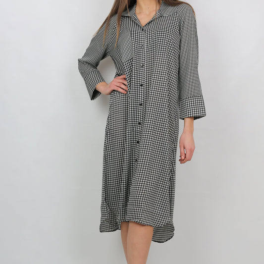 Sorella Dress - Checkered Black