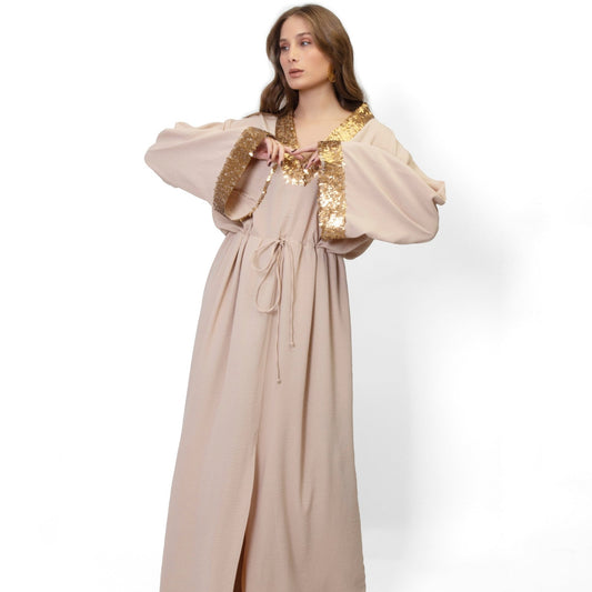 Apate Abaya - Beige